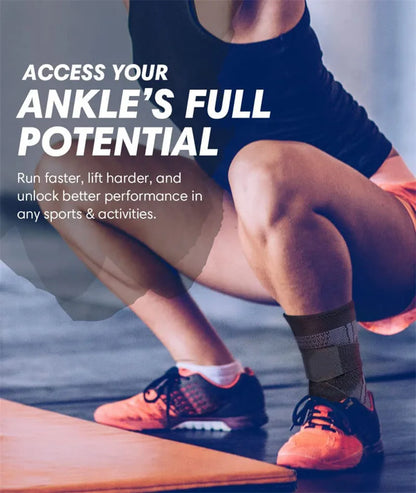 Adjustable Ankle Support Compression Ankle Brace Protector for Running Soccer Basketball Nylon Knitted Gym Bandage Ankle Strap